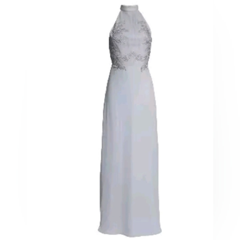 NWT Chi Chi London Jocelyn Lace Bodice Maxi Evening Dress Sz8- Bridesmaid Formal